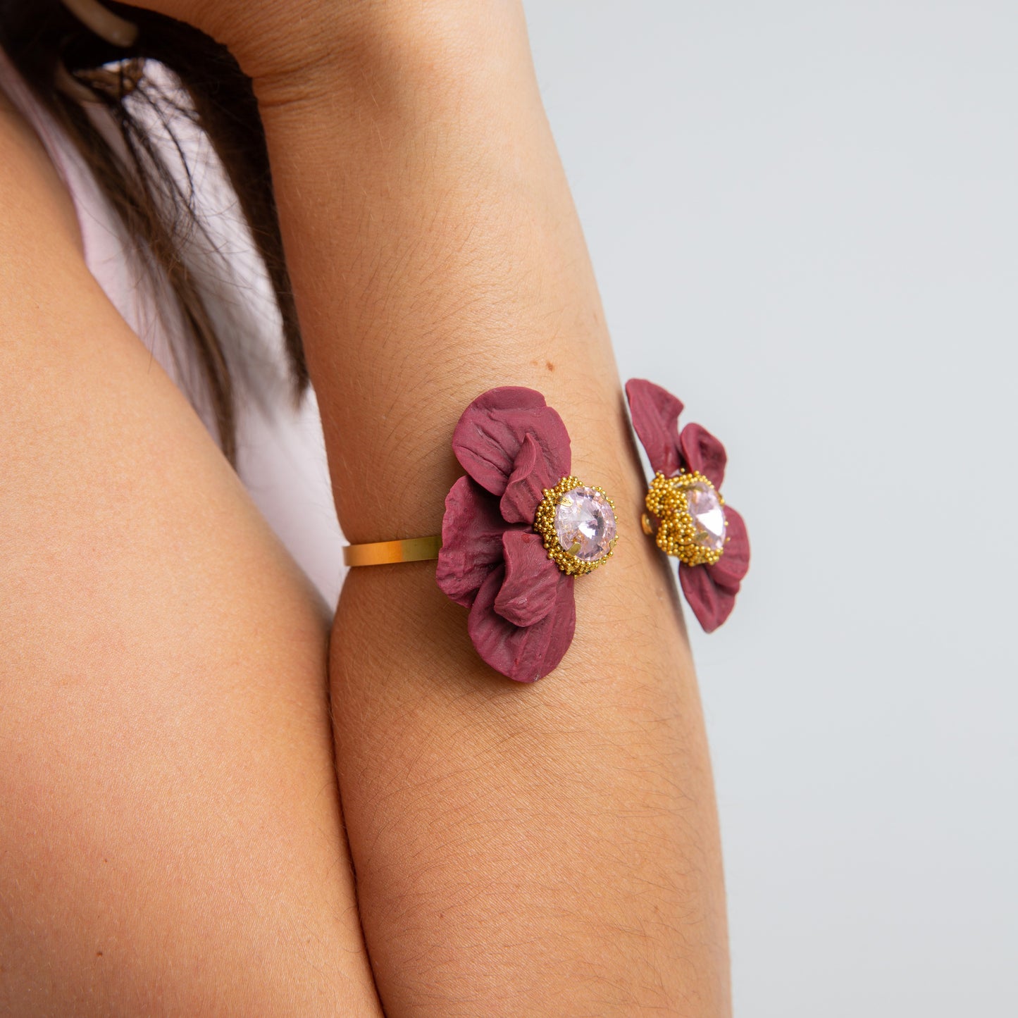 BRAZALETE FLORENCIA -CEREZA-