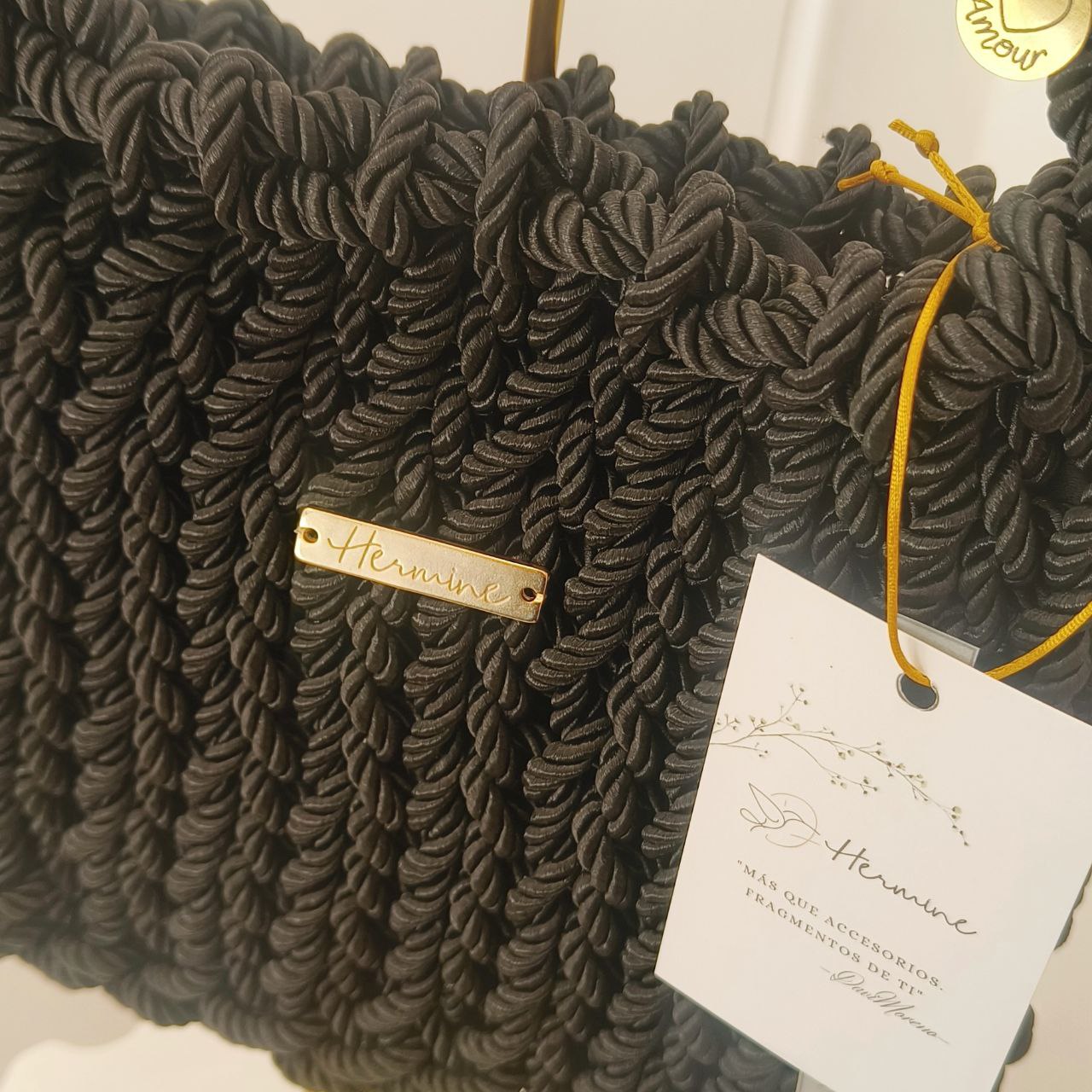 SIRA- BOLSO DE SEDA TRENZADA