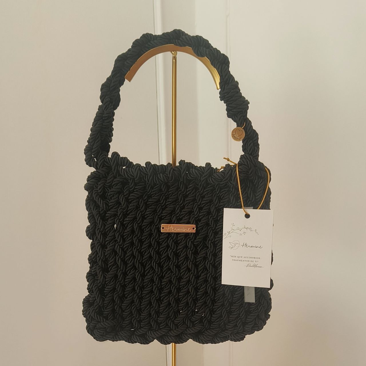 SIRA- BOLSO DE SEDA TRENZADA