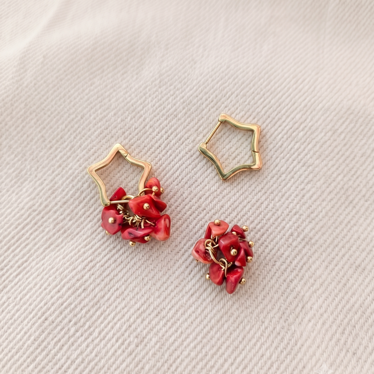 PENDIENTES CORAL