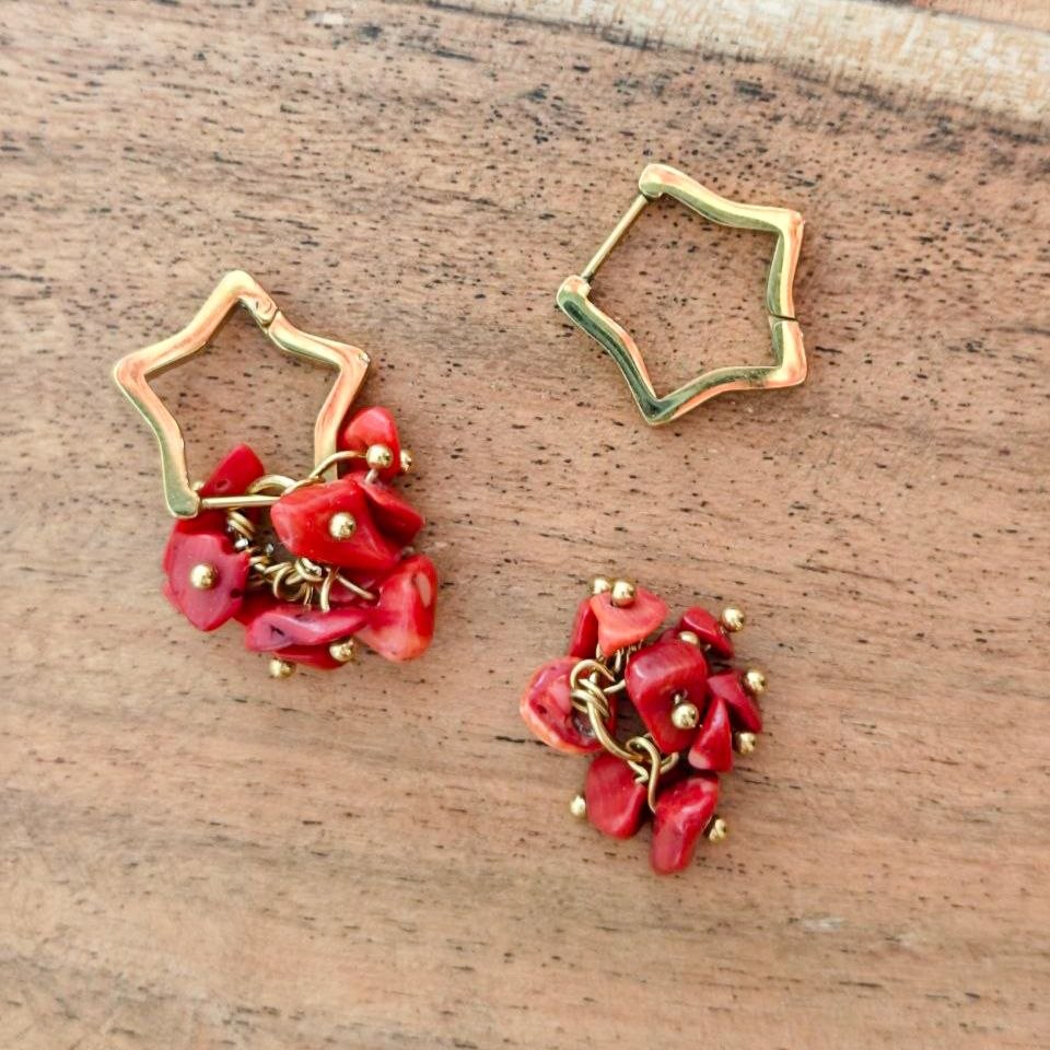 PENDIENTES CORAL